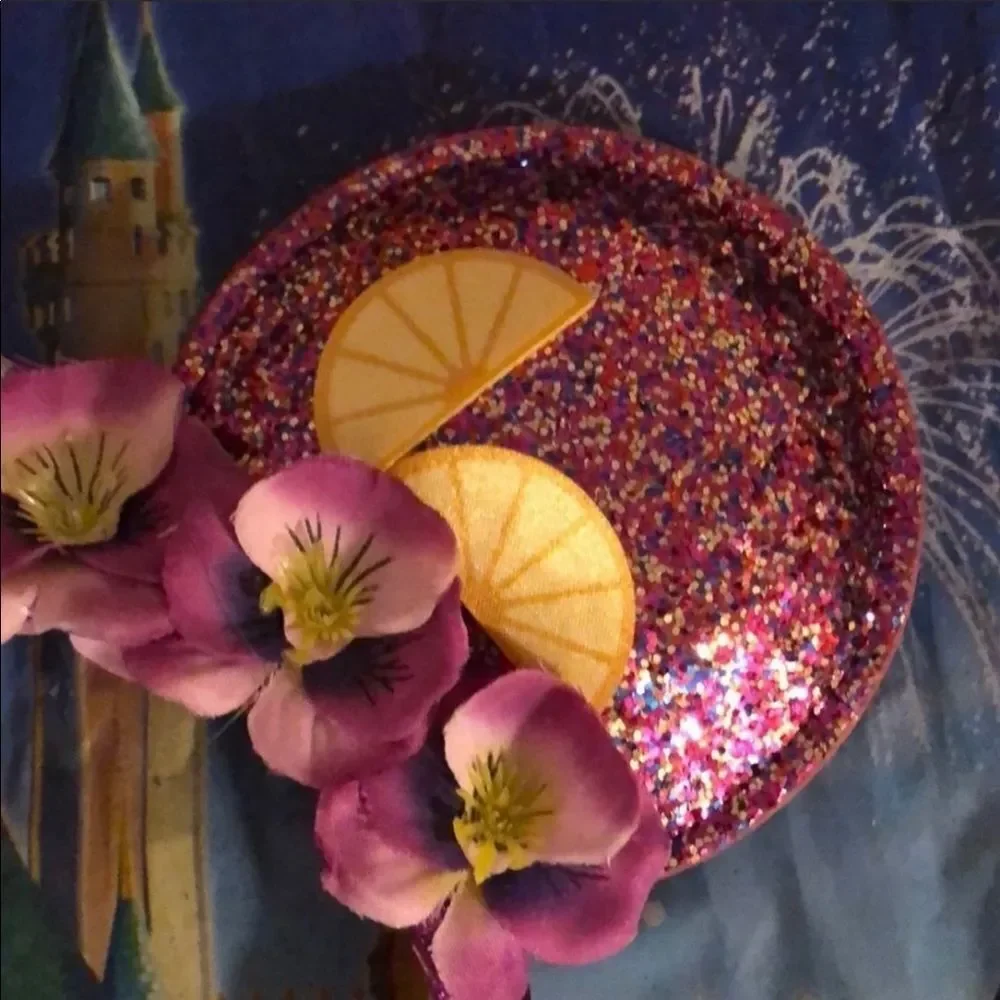 Disney Disney Parks EPCOT Flower & Garden Violet lemonade Purple Glitter EARS